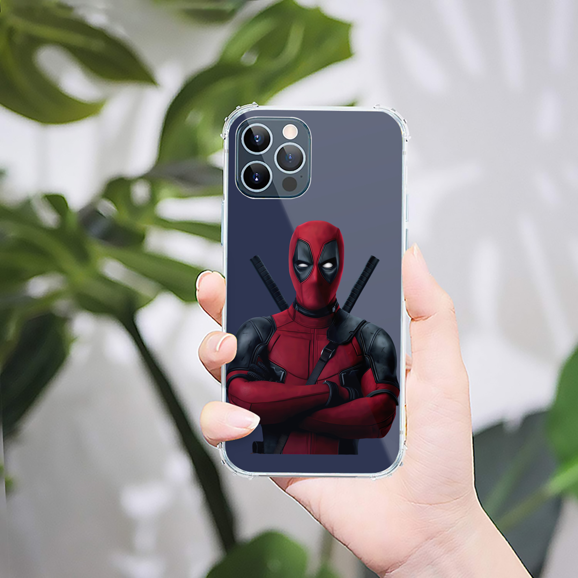 （画像用） Deadpool デッドプール 【iPhone 12シリーズ対応】透明スマホケース（クリアソフトケース）